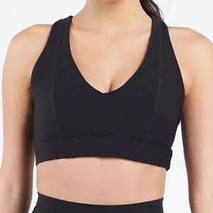 TLF Techne Padded Workout Sports Bra in Black